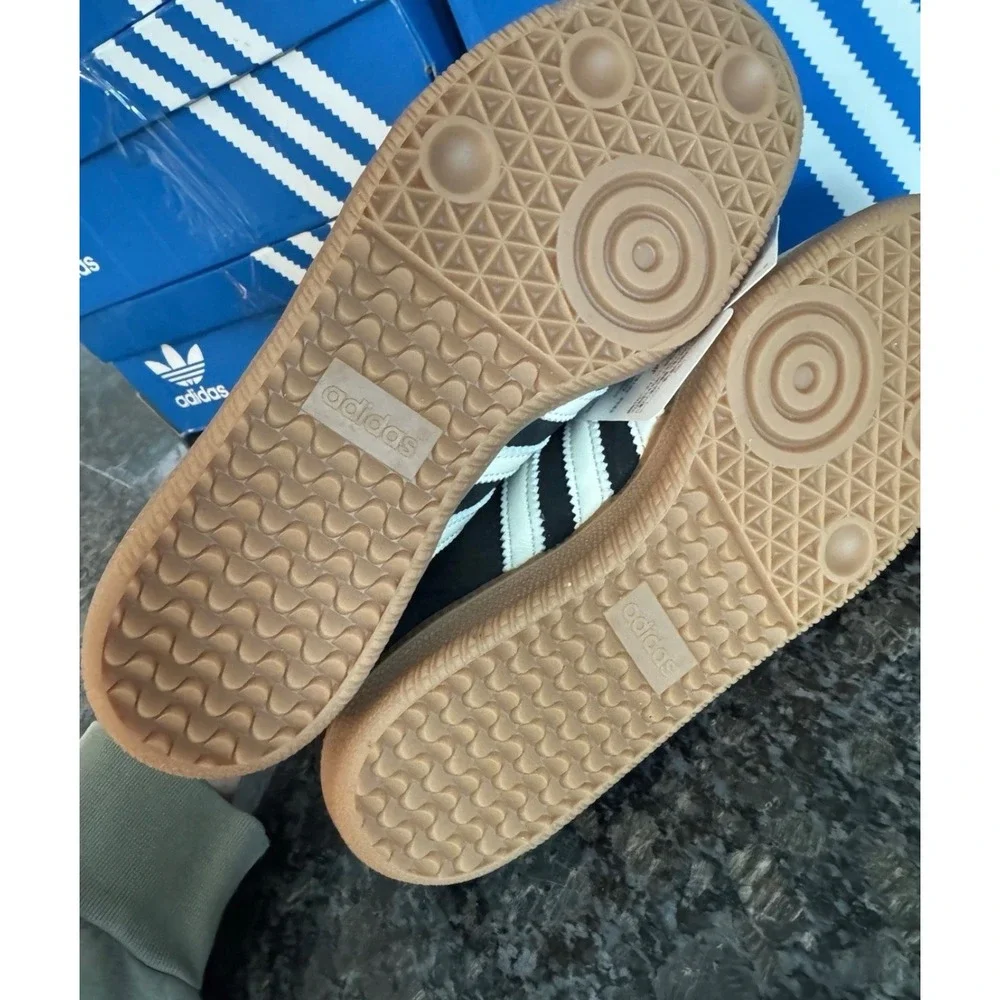 Adidas Samba OG Core Black Wonder White Gum Suede Leather Sneakers IE5386 - Picture 6 of 7